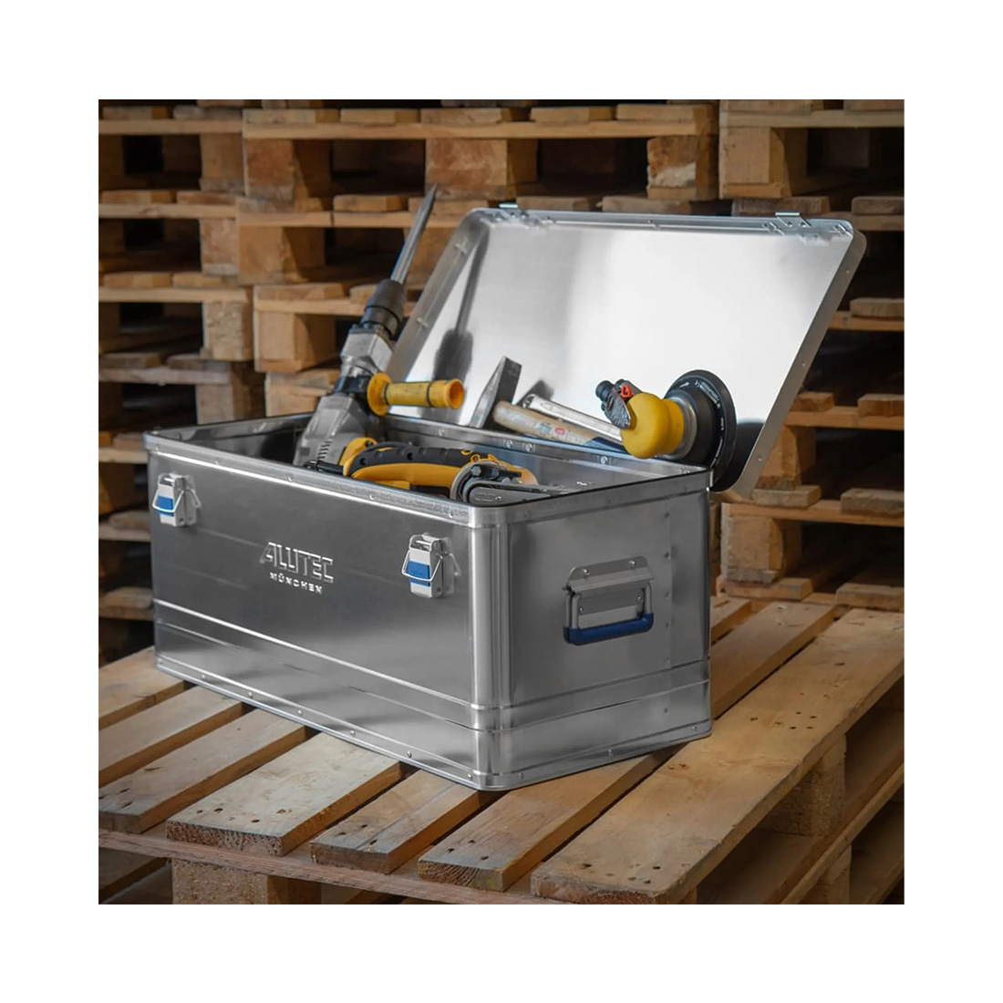 ALUTEC Aluminiumbox Basic 80 Liter, 325 x 385 x 775 mm