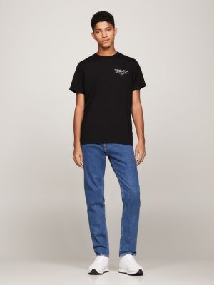 Camiseta Essencial Slim Fit com Estampa de Logo
