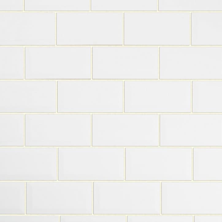 Carrelage mural blanc 10x20cm Trentie
