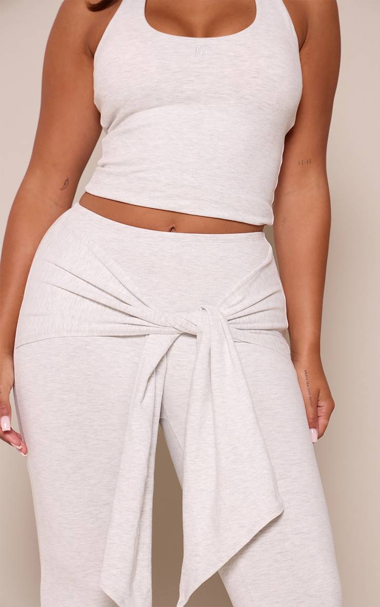 Gris Legging Évasé Sculptant À Taille Nouée Shape Sculpt