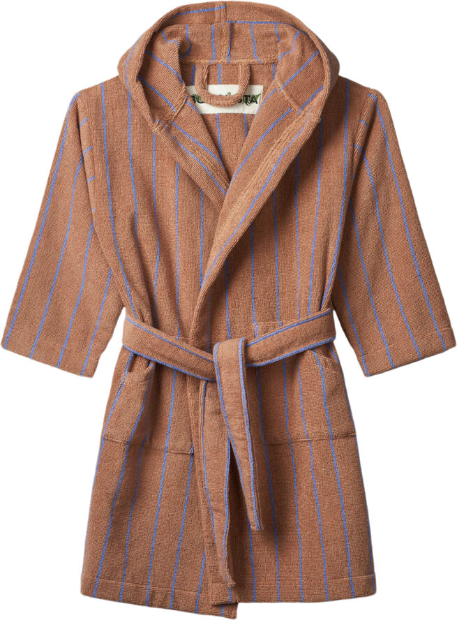 Bongusta Naram Kids Bathrobe Camel & ultramarine
