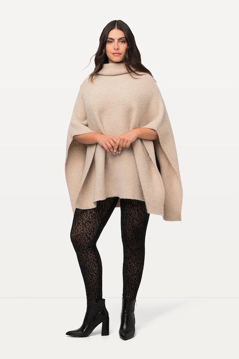 Strumpf-Leggings, Mesh, Leomuster