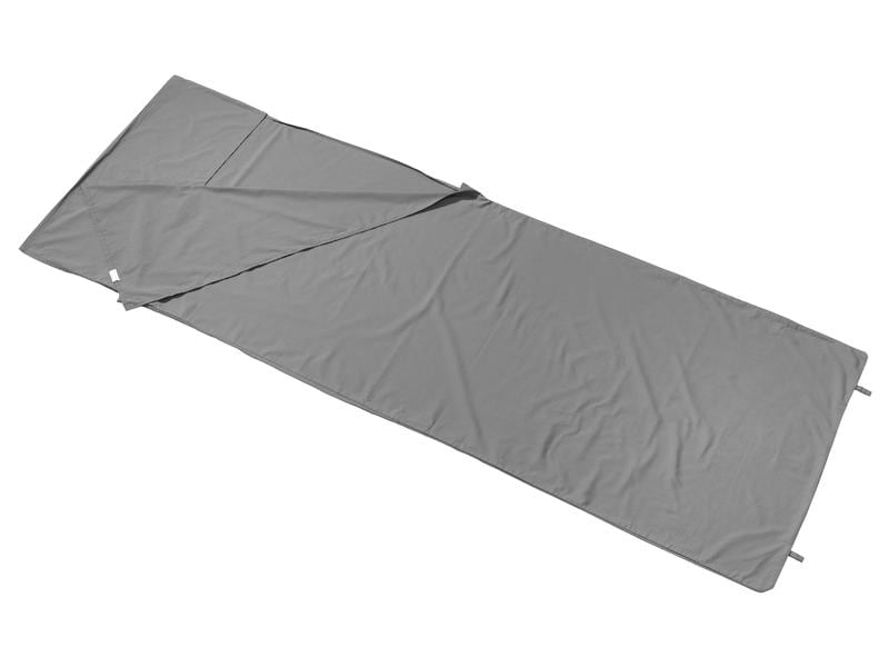 KOOR Schlafsackeinlage Bozoolo Grau Baumwolle 80 x 220 cm Innenschlafsack für mehr Wärme und Komfort