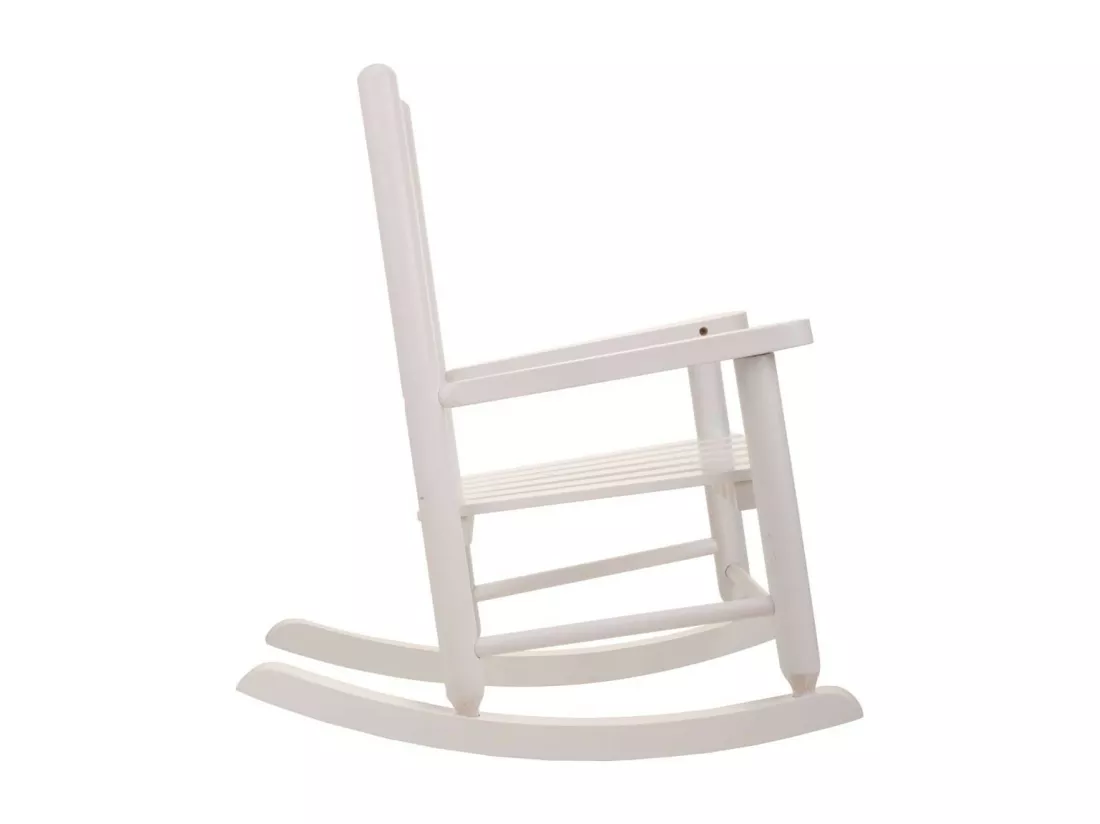Chaise à bascule enfant en bois couleur miel 38x47x49.5h