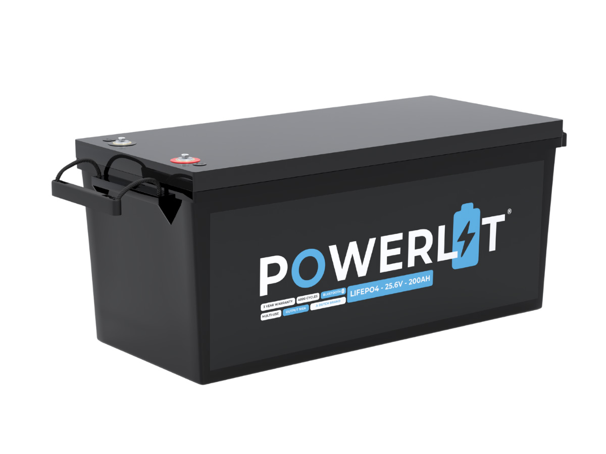 Powerlit PWL24200B 24V Bluetooth LiFePO4 accu - 200 Ah
