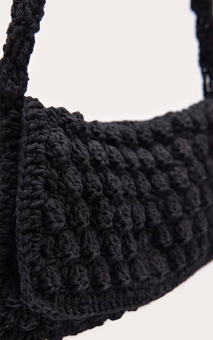 Noir Sac À Bandoulière De Plage À Pompons