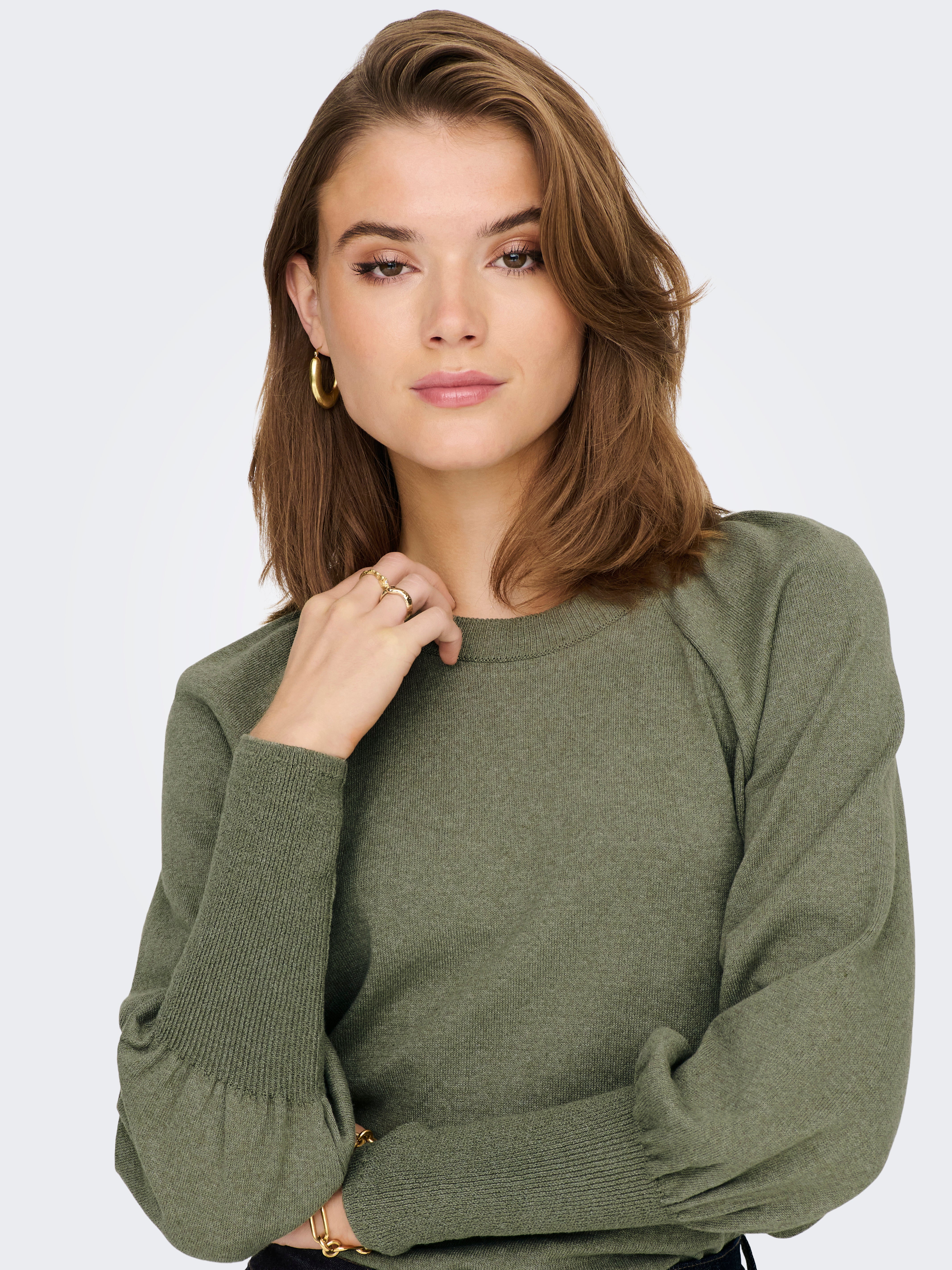 ONLASTA Strickpullover Seagrass