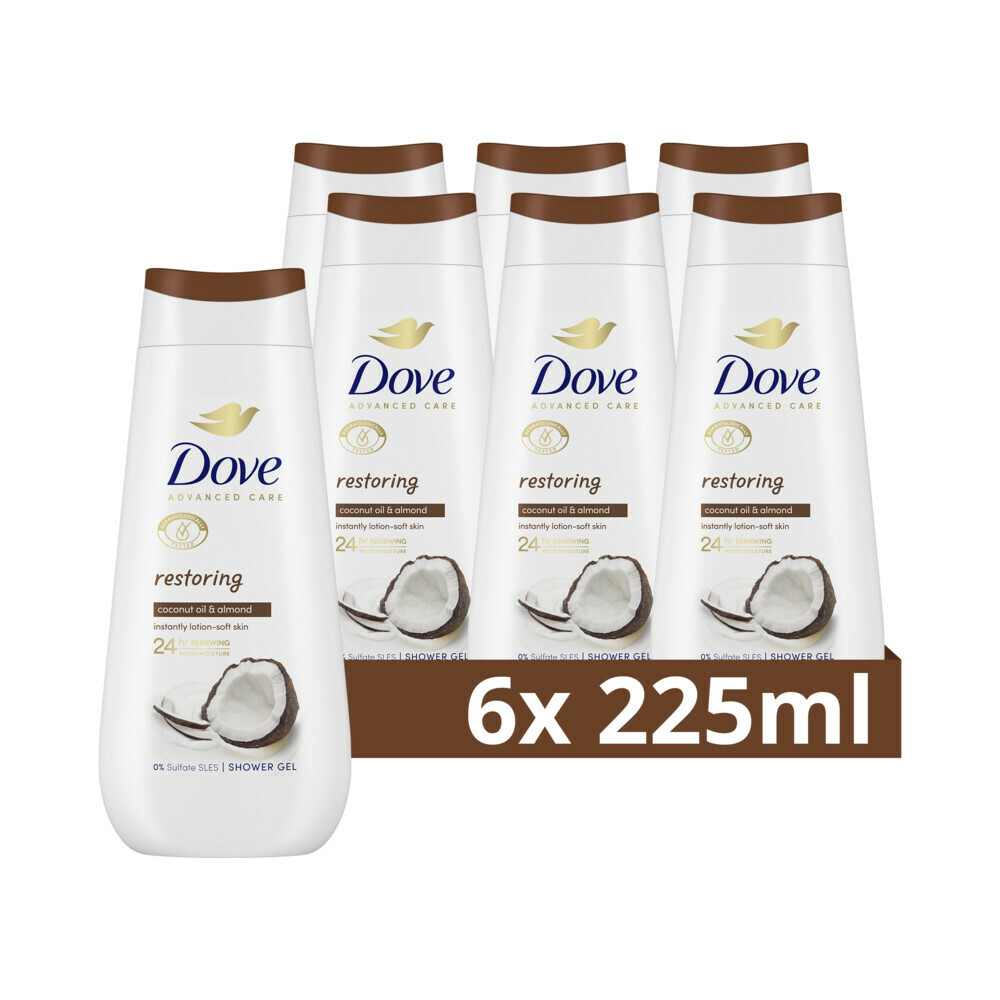 6x Dove Douchegel Restoring225 ml