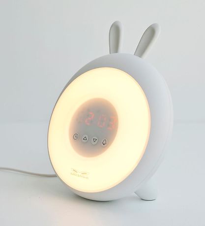 Rabbit & Friends Wecker m. Licht - 20x15x6 cm - Wake - Blau