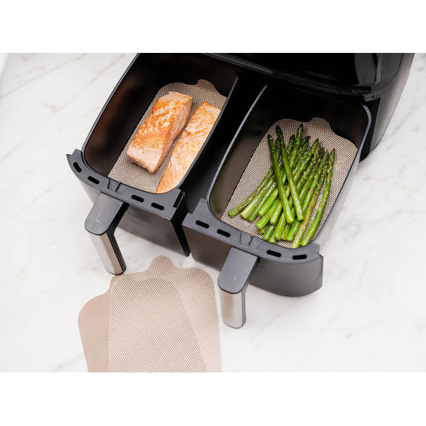 Nostik bak- & beschermfolie dubbele Airfryer 4x