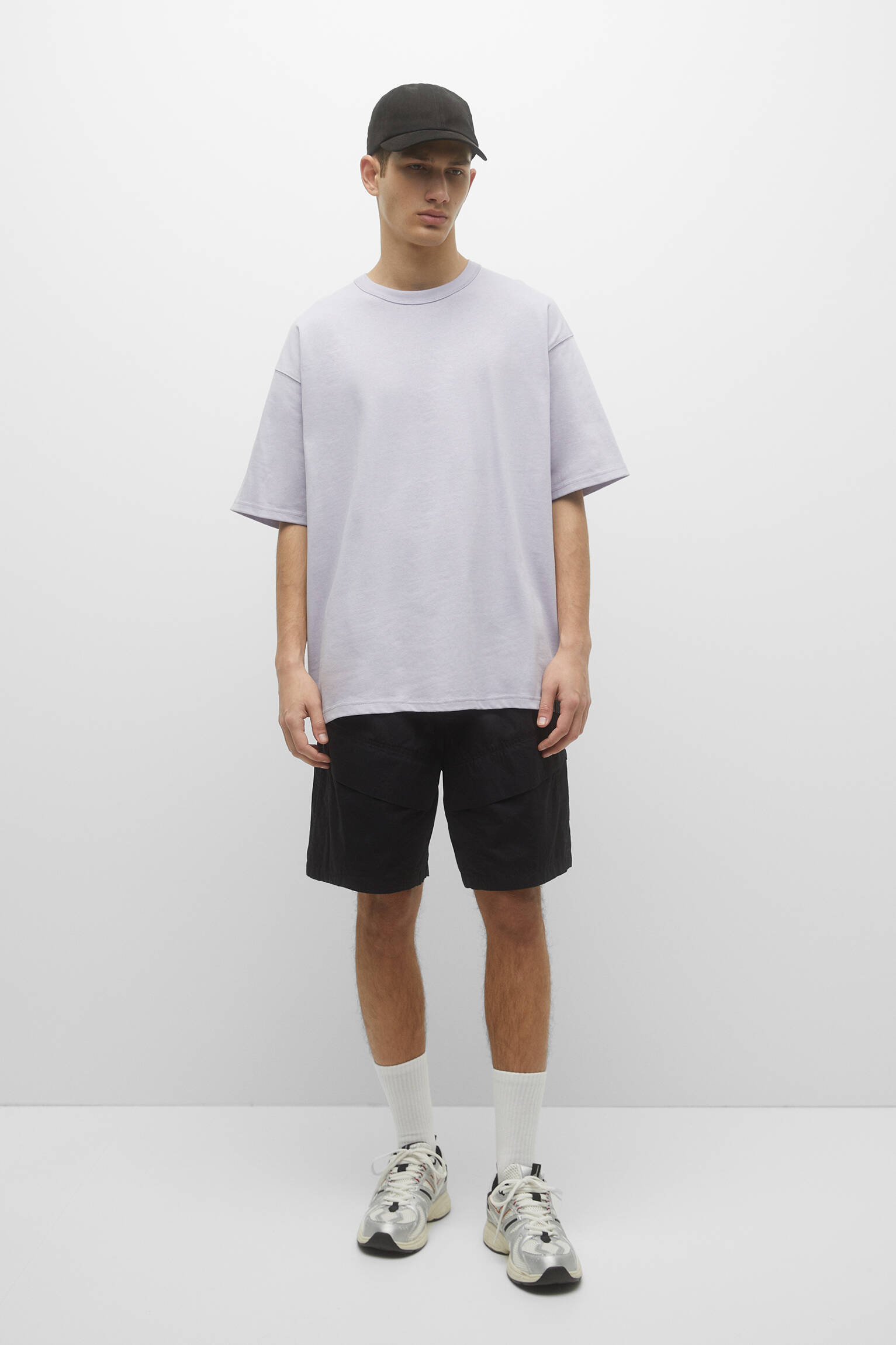 CAMISETA BÁSICA DE MALHA GROSSA - ROXA