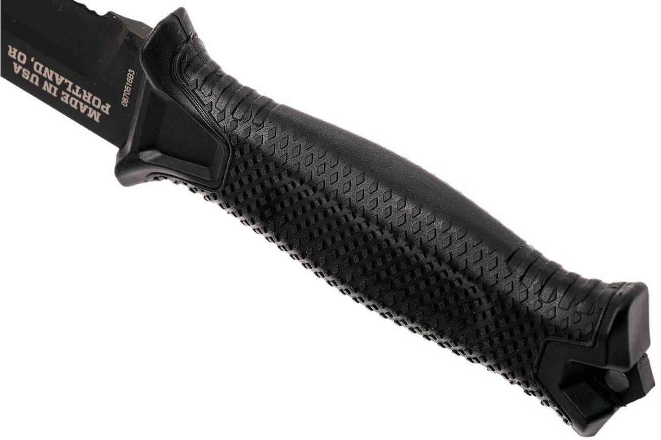 Gerber Strongarm Fixed Blade Black SE 30-001060N deels gekarteld, vaststaand mes