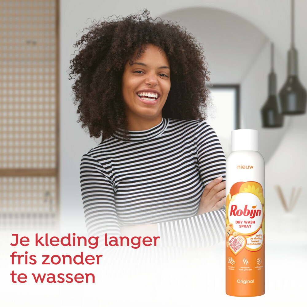 6x Robijn Dry Wash Spray Original200 ml