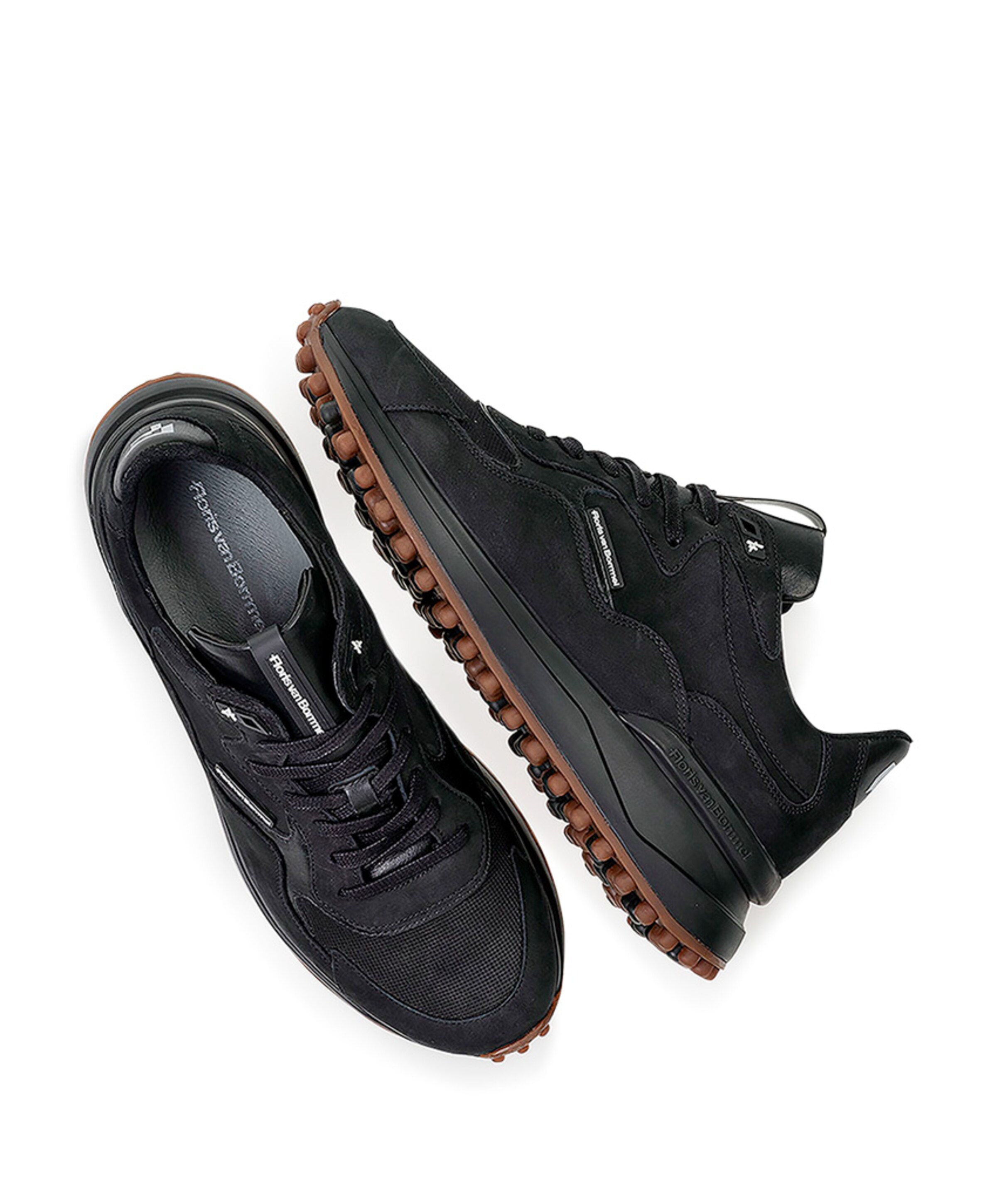 Floris van Bommel heren sneakers zwart