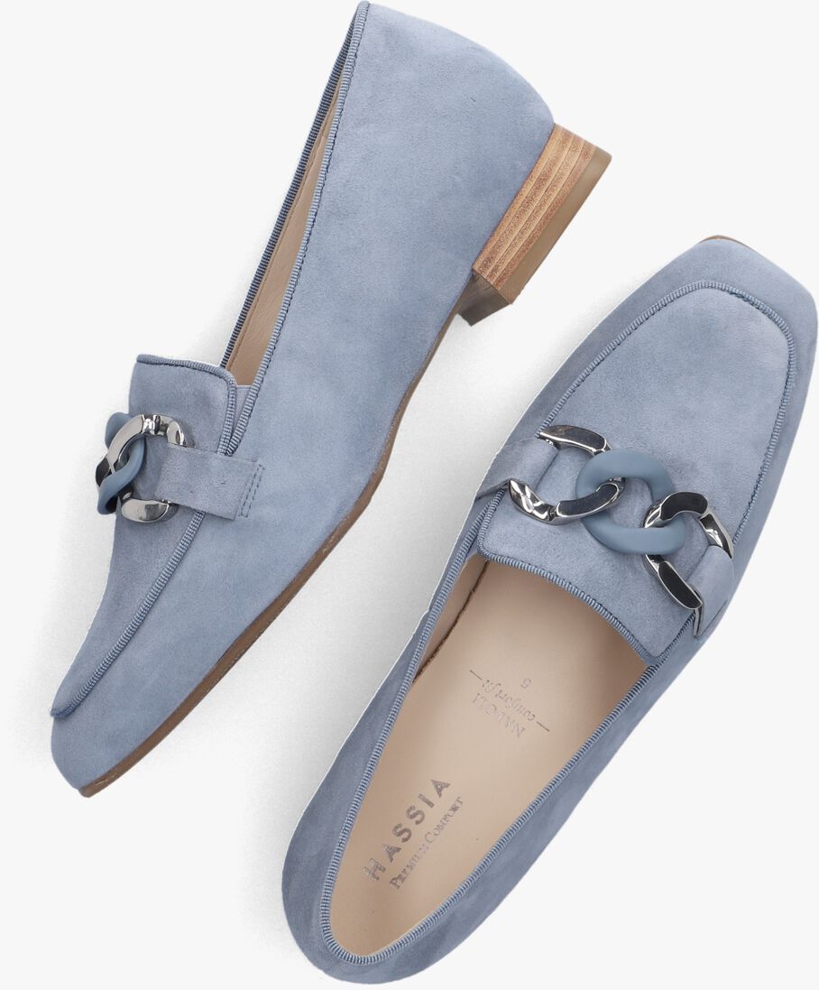 HASSIA blauwe hassia loafers napoli ketting