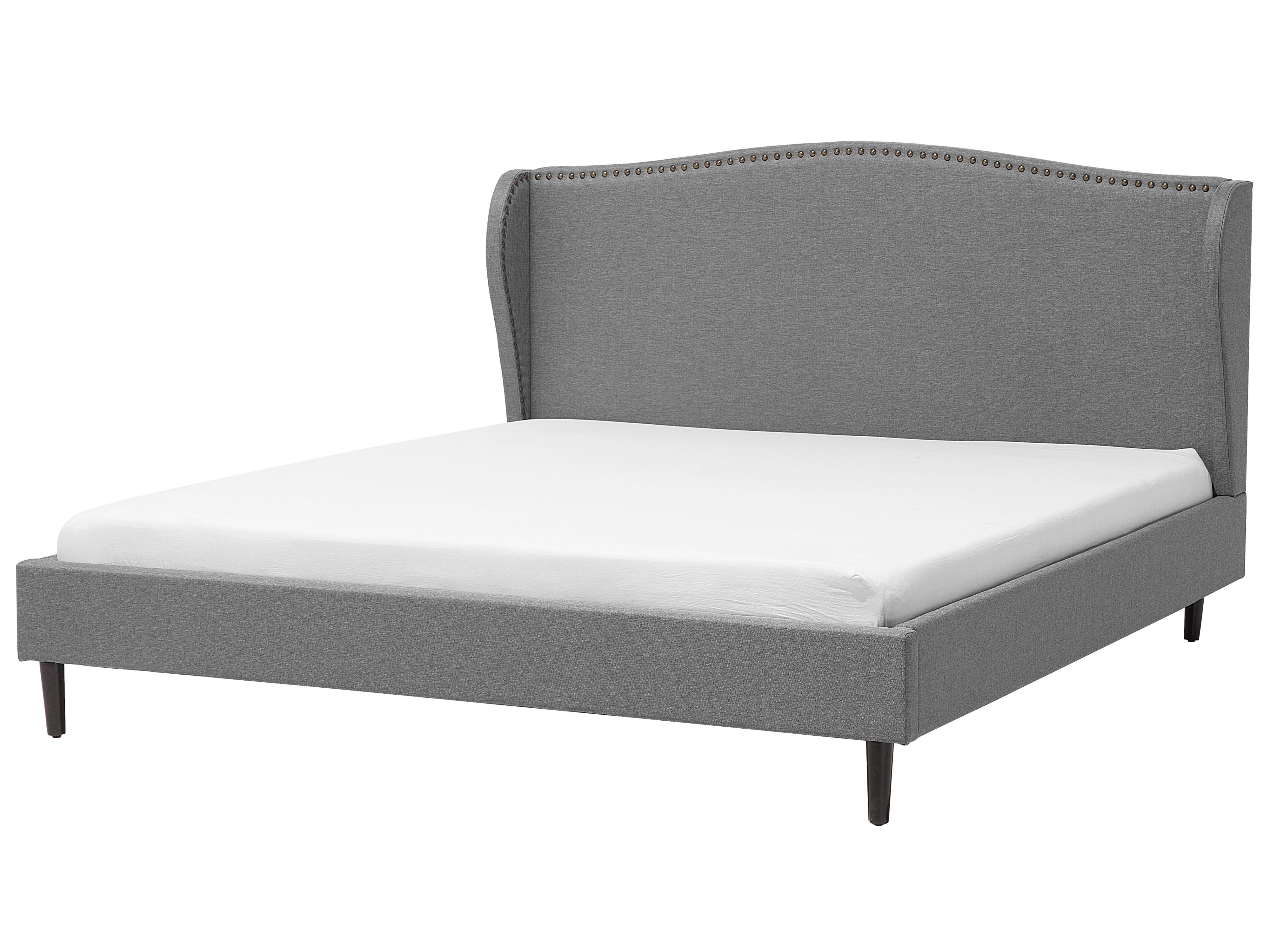 Bed Stof COLMAR 180 x 200 cm Grijs