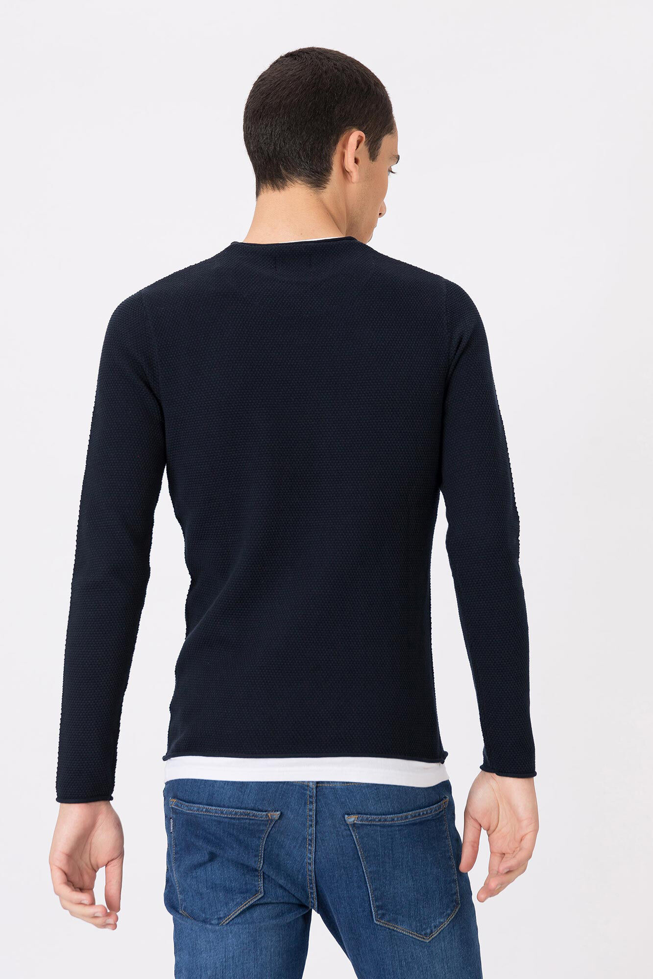 Jersey de textura combinada