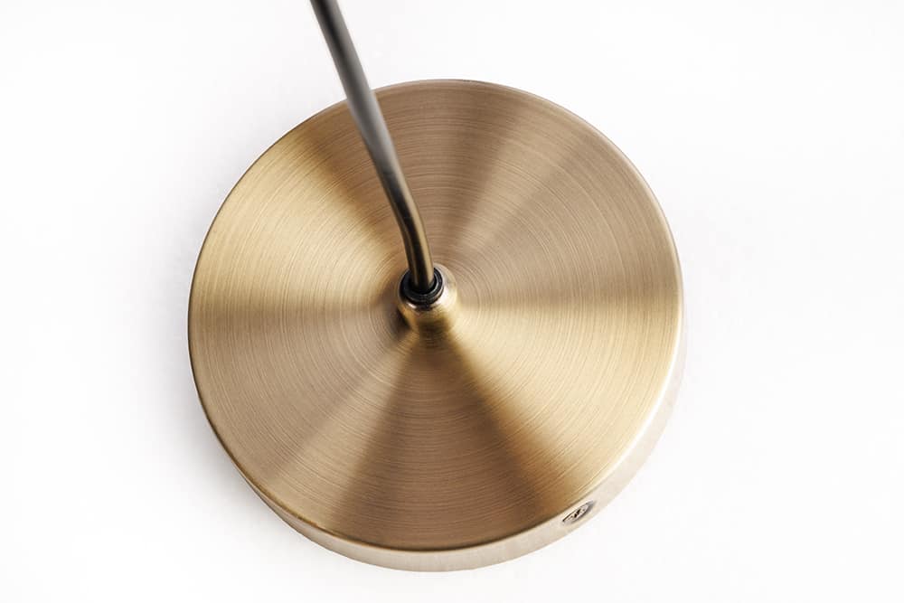 Runde Hängelampe ALVA 25cm natur Akazienholz Eisen Hängeleuchte