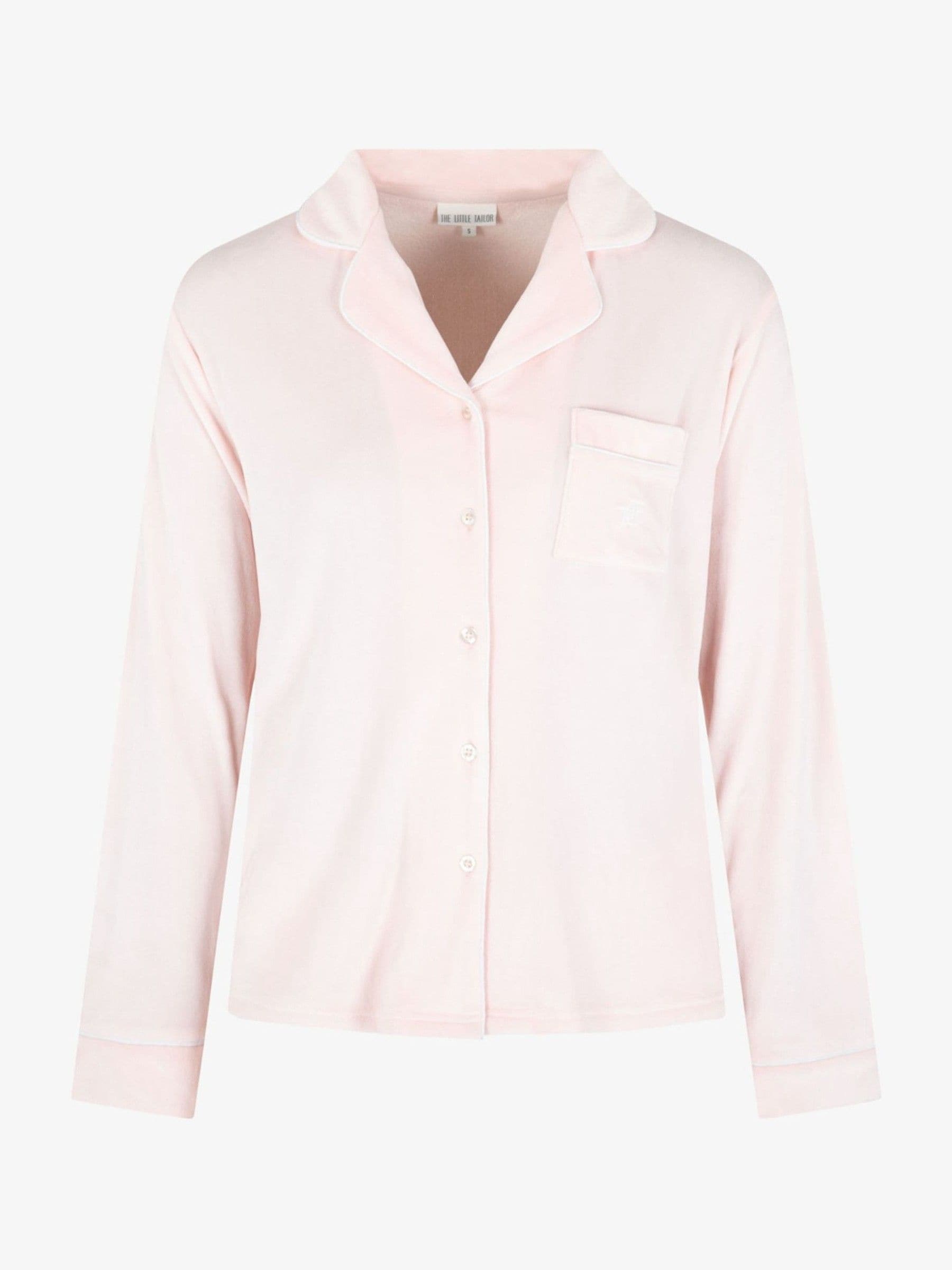 Roze - The Little Tailor luxe kerstpyjama van zacht aanvoelend velours
