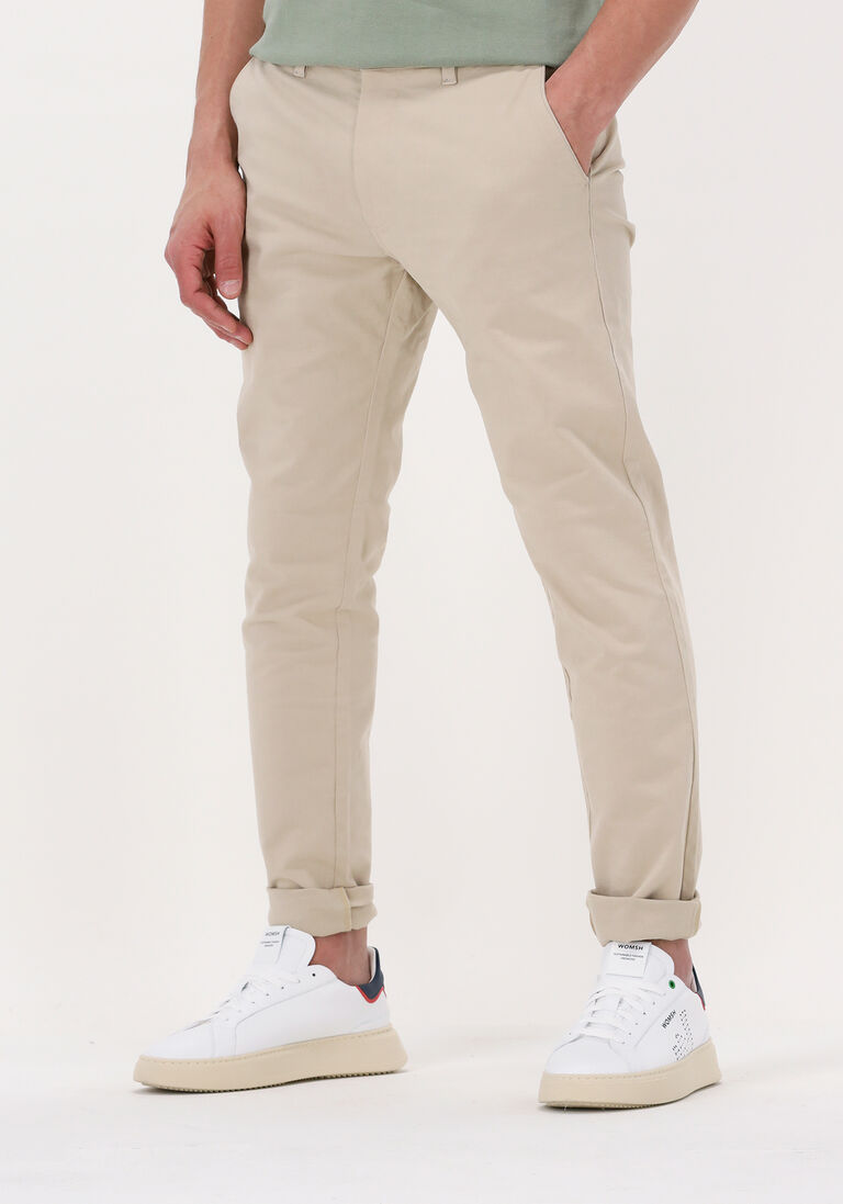 DSTREZZED beige dstrezzed chino charlie chino pants stretch twill