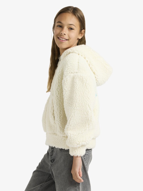 Back To Polaire zippée Blanc Fille 4-16