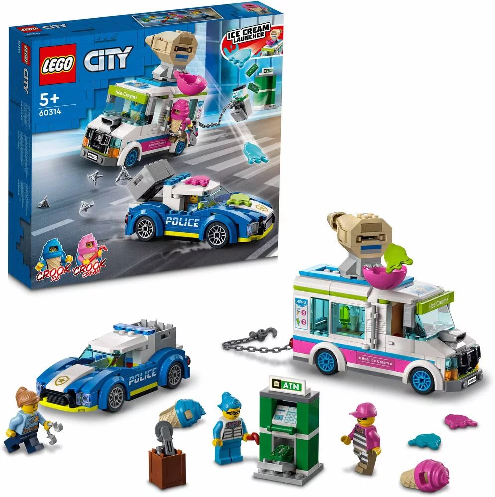 LEGO®CITY 60314 - LA COURSE-POURSUITE DU CAMION DE GLACES