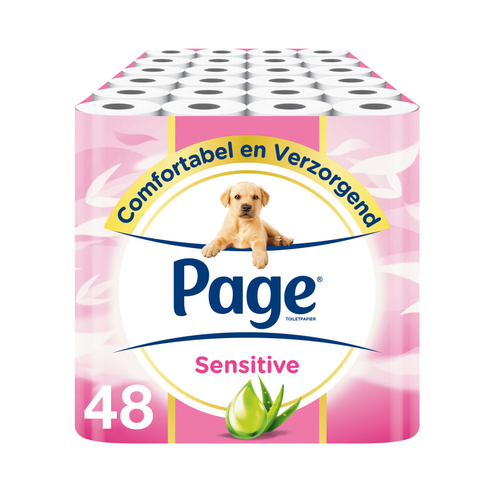 3x Page Toiletpapier Sensitive Aloe Vera 3-laags16 stuks