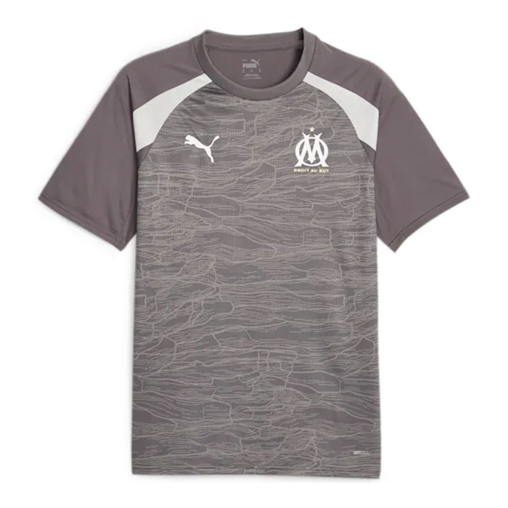 Puma OM PREM - Maillot Homme puma white/cool dark gray
