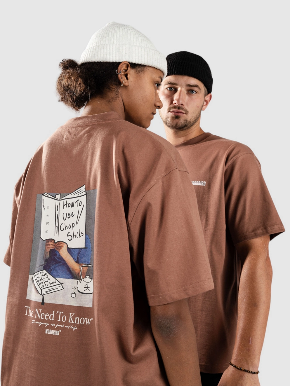 Woodbird Baine Chop T-Shirt burnt red