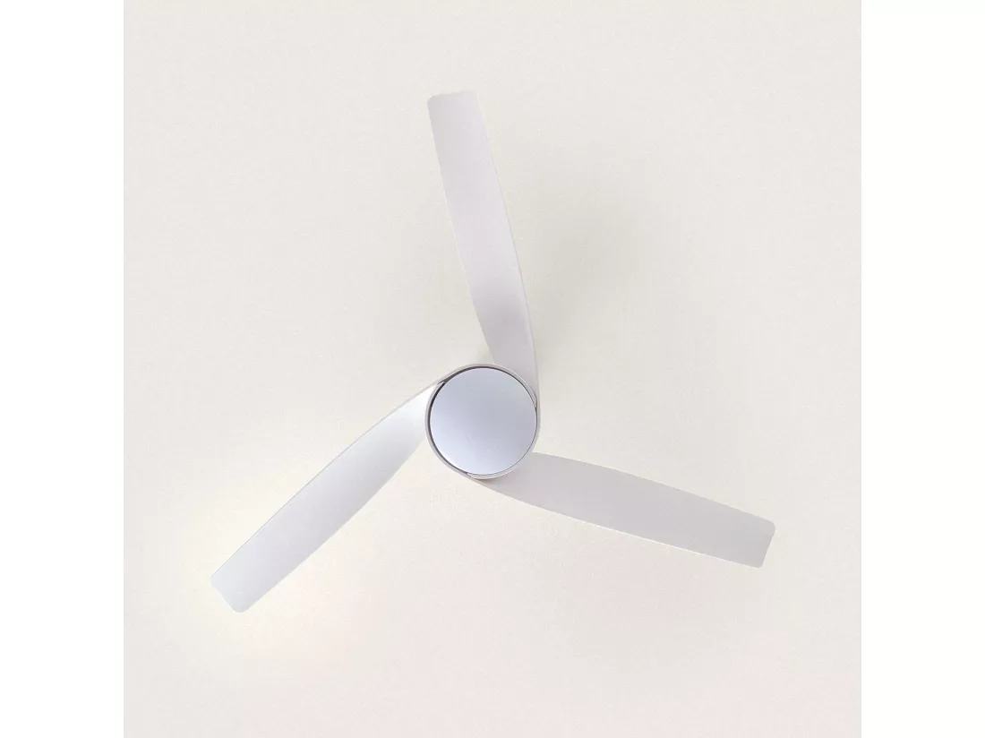 Ventilateur de Plafond Silencieux Eubea 132cm Motor DC Bois blanc Télécommande Sans lumière Non Bois blanc