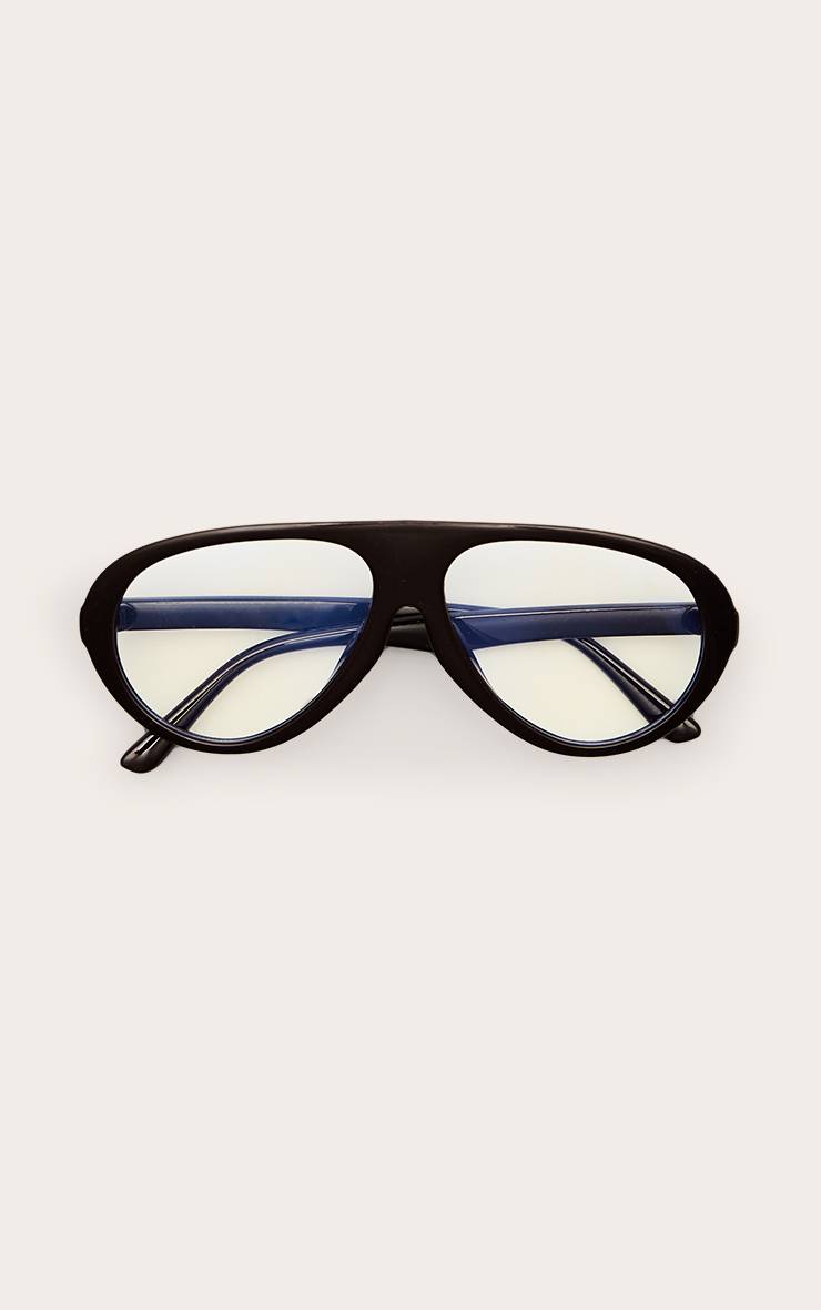 Chocolat Lunettes Anti-lumière Bleue À Monture Surdimensionnée