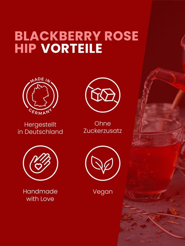 Früchtetee Hagebutte-Brombeer, lose, 100 g