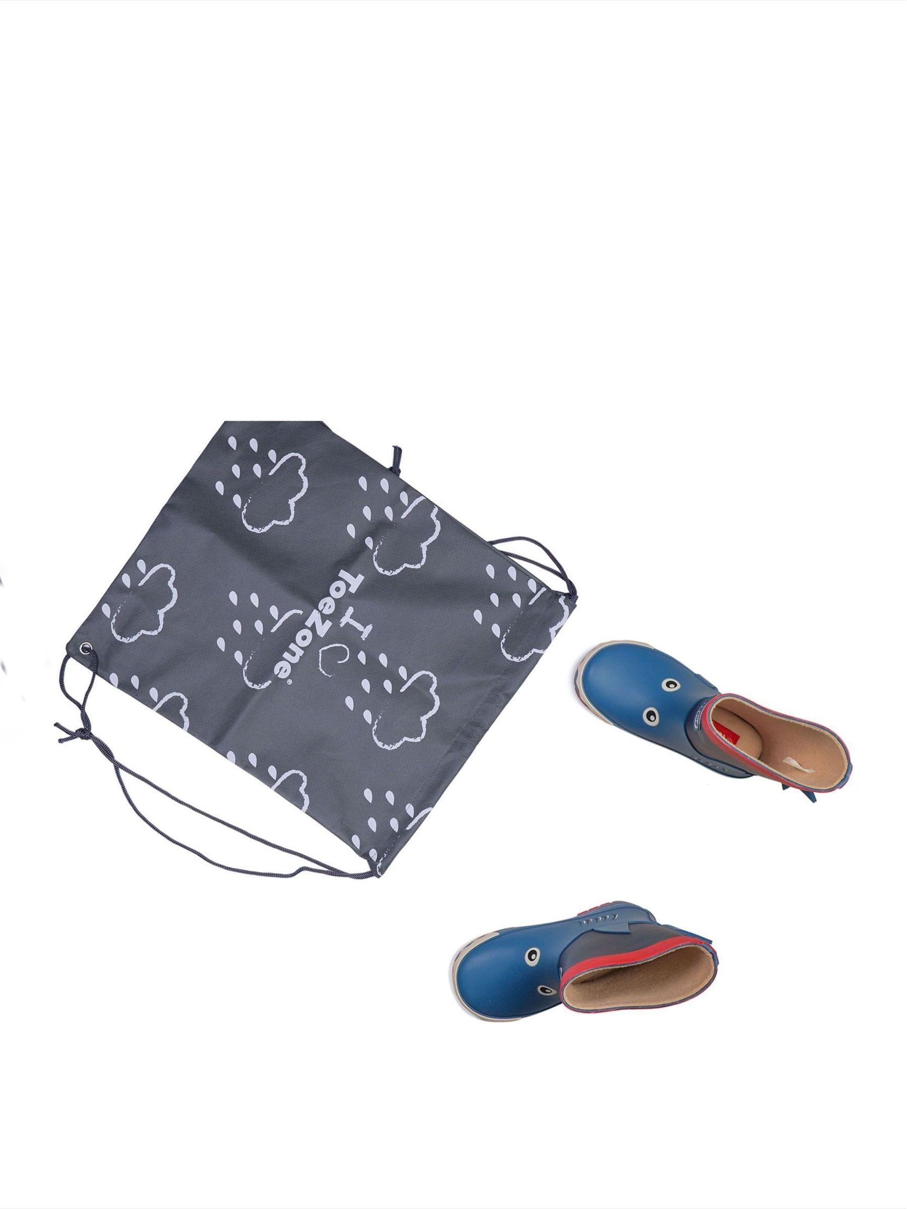 ToeZone blauwe regenlaarzen met haaienprint