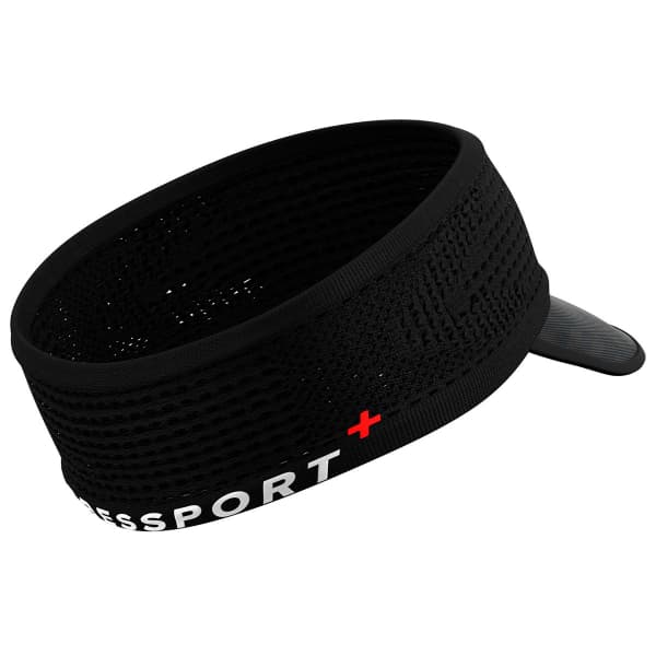 Visière running COMPRESSPORT SPIDERWEB HEADBAND ON/OFF BLACK
