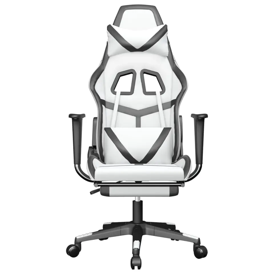 vidaXL - Gamingstoel - Wit - Kunstleer