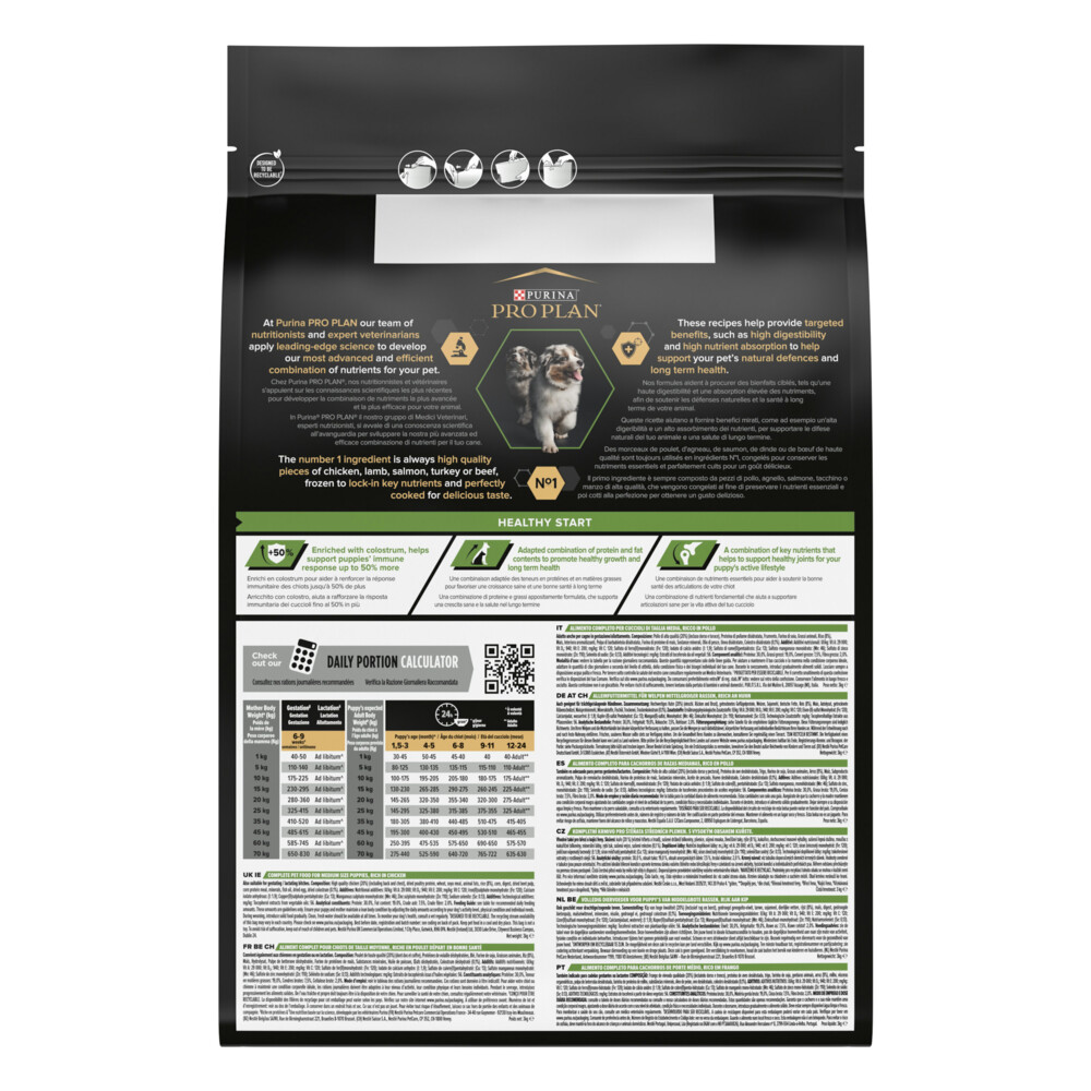 Pro Plan Puppy Medium Healthy Start Kip3 kg