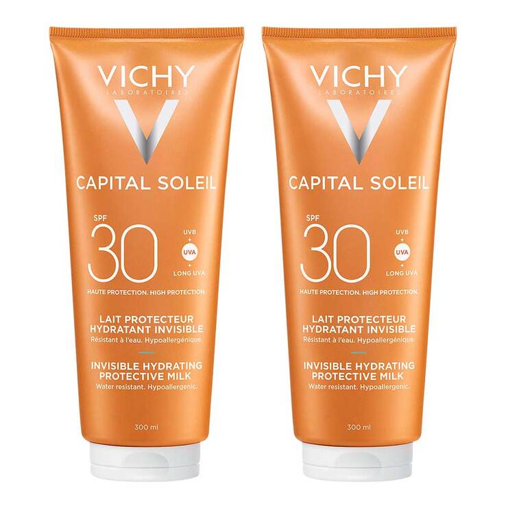 Vichy Capital Soleil Mattierendes Sonnen-Fluid LSF 30 für das Gesicht, 2x50 ml