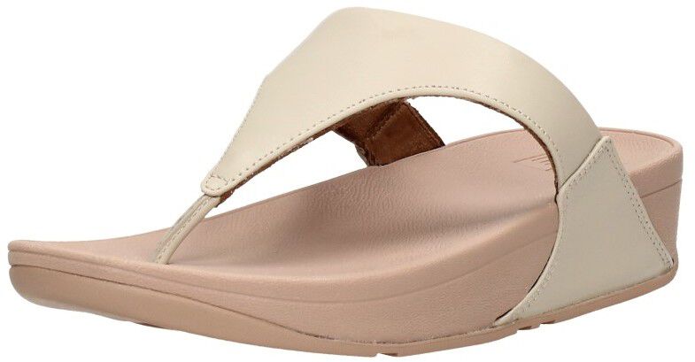 Fitflop Lulu Leather Toepost gebroken wit