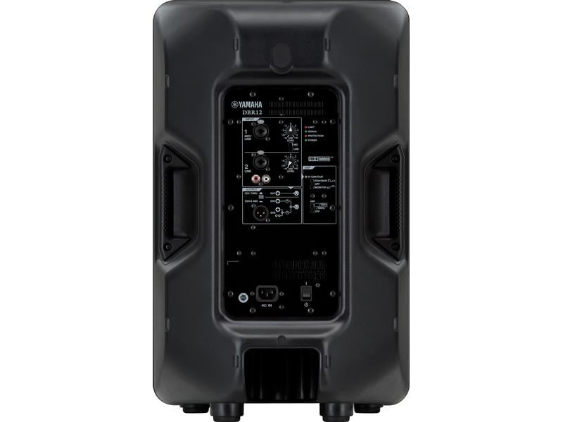 Yamaha Lautsprecher DBR 12 - 1000 W, 12 Zoll Aktivlautsprecher mit 2-Kanal-Mixer für Beschallung und Bühnenmonitoring