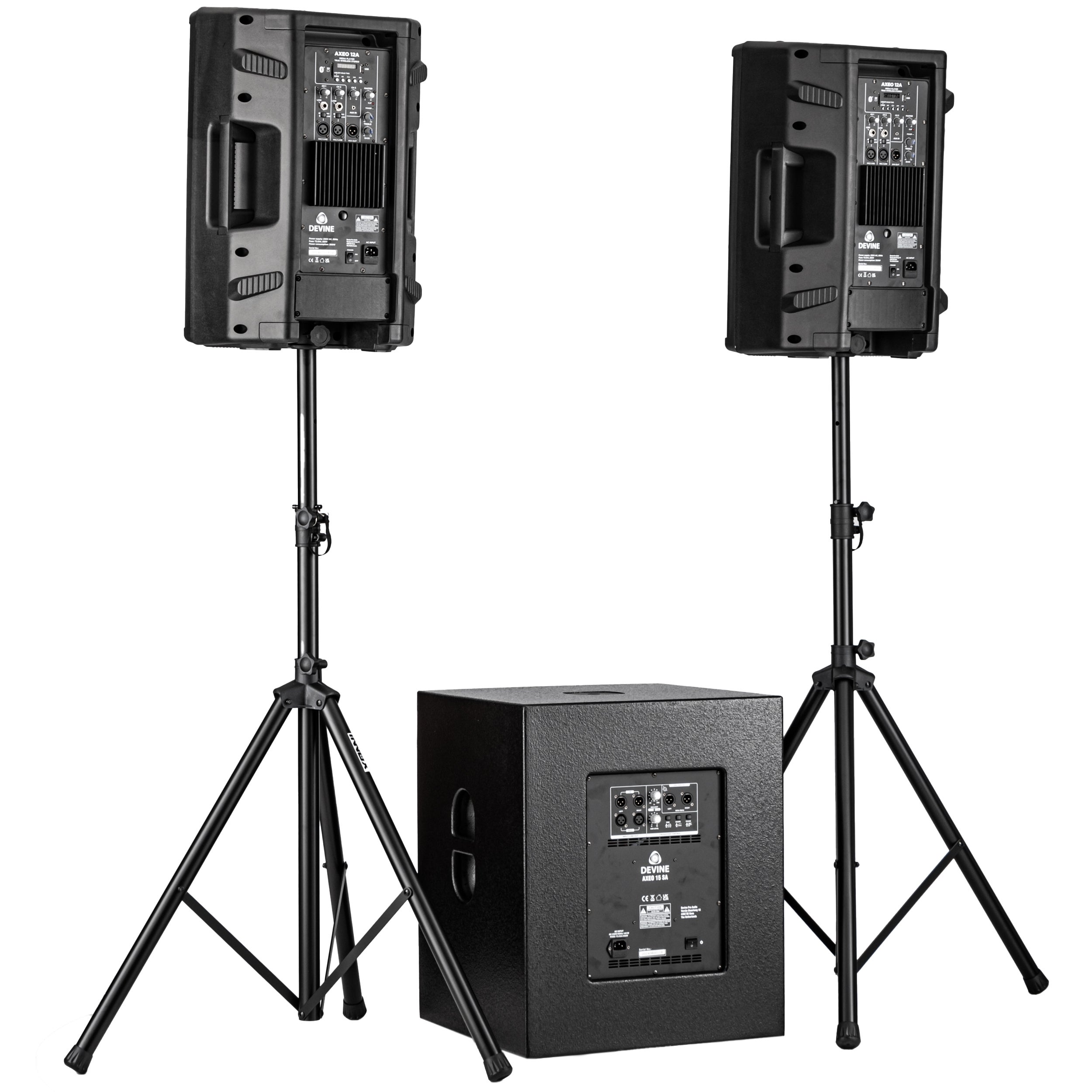 Devine Axeo 2.1 speakerset 12A + 15SA