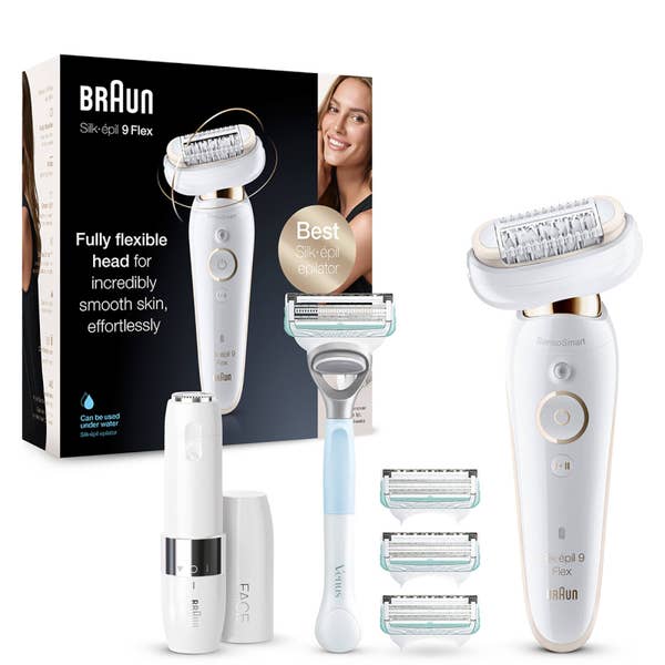 Braun Silk-épil 9 Flex 9-004 – Epilierer mit flexiblem Kopf zur einfacheren Haarentfernung