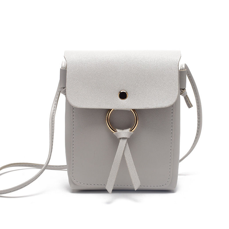 Happo - Crossbody van kunstleer met hoepelaccent