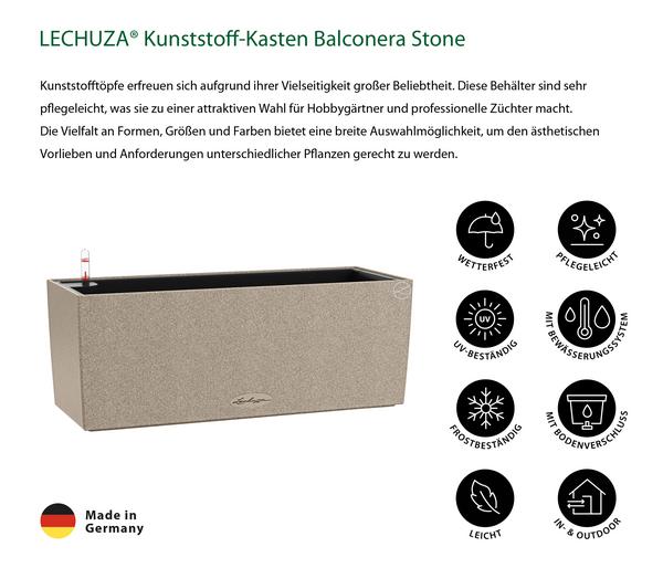 LECHUZA® Kunststoff-Kasten Balconera Stone,