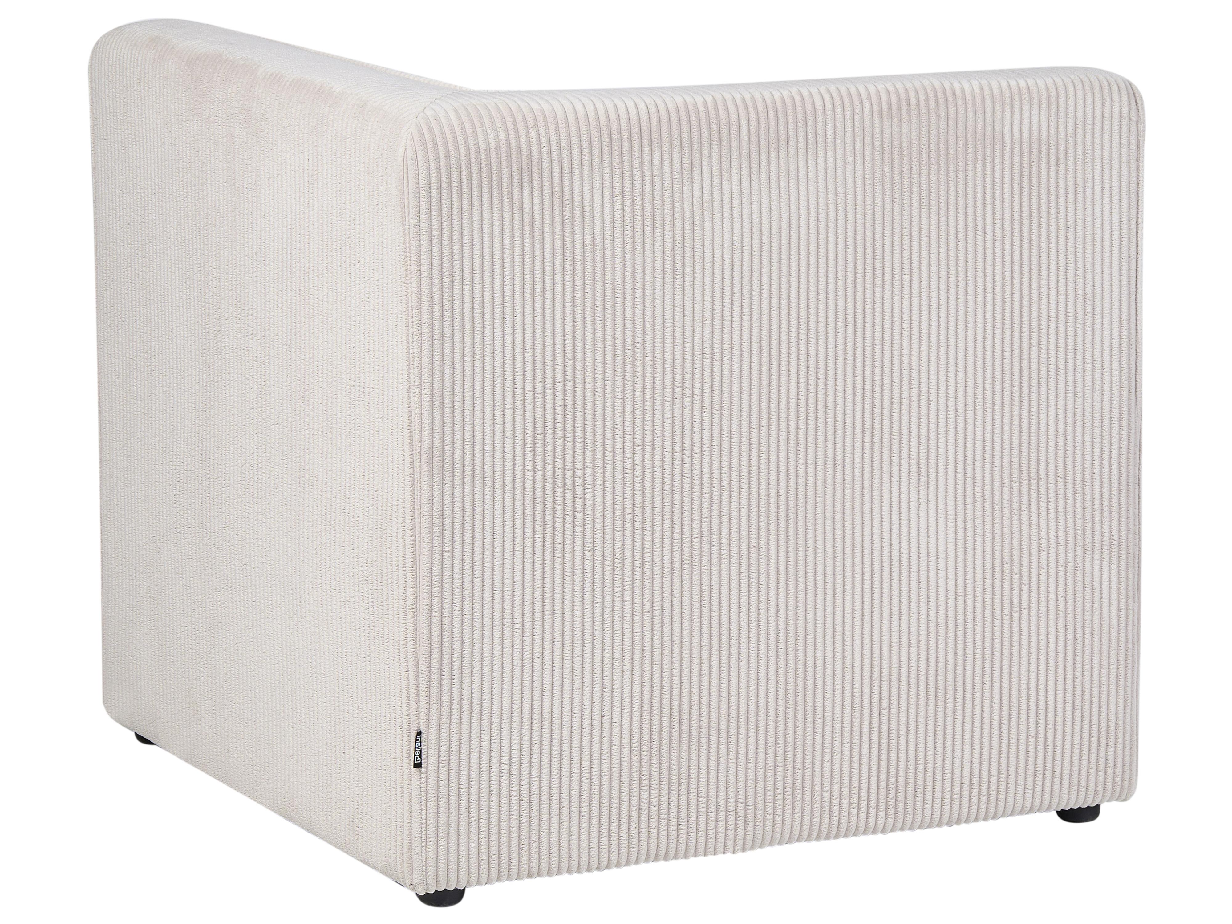Hoekmodule LEMVIG Corduroy Beige rechtszijdig