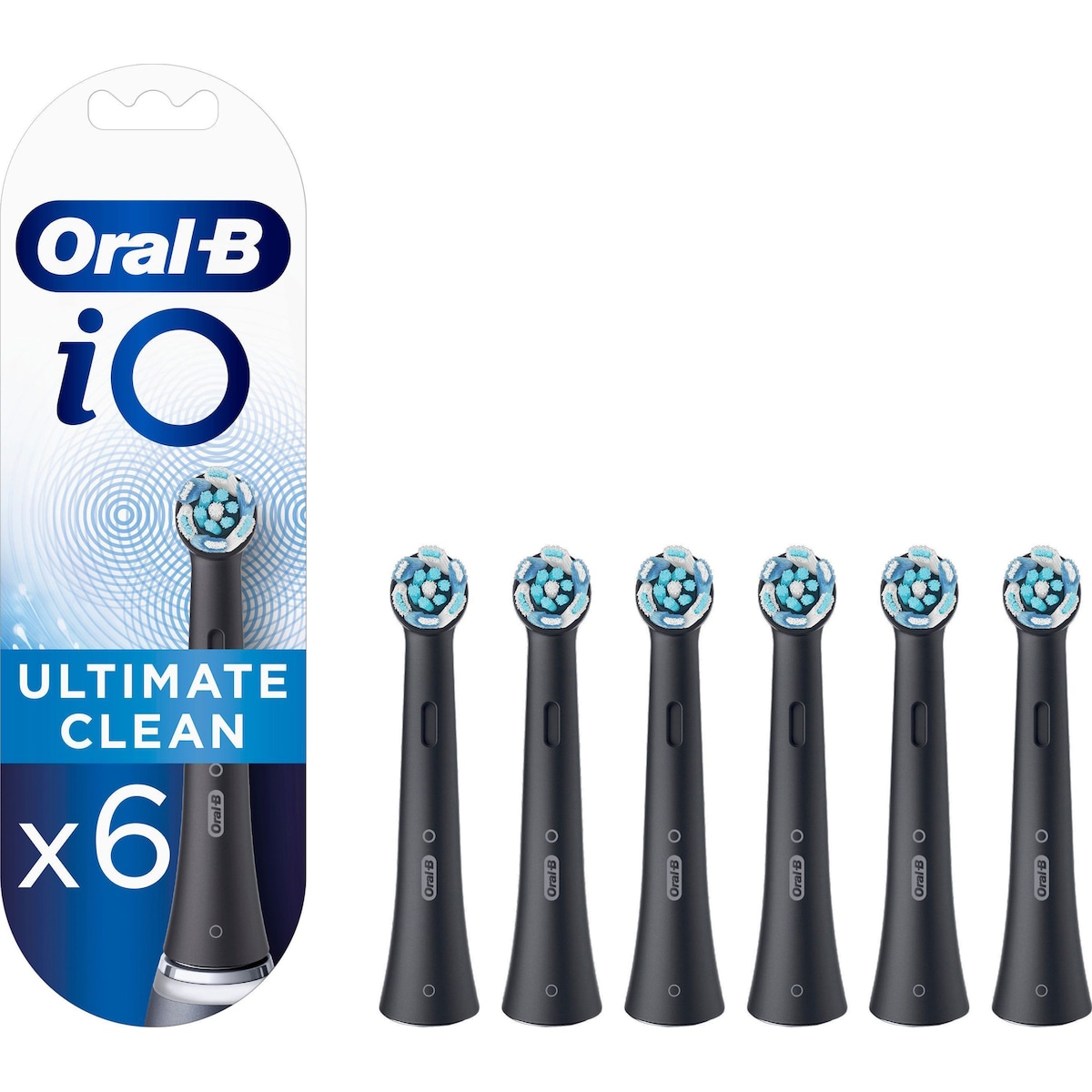 Oral-B iO Ultimate Clean tannbørstehoder 417880 6-pk. (sort)