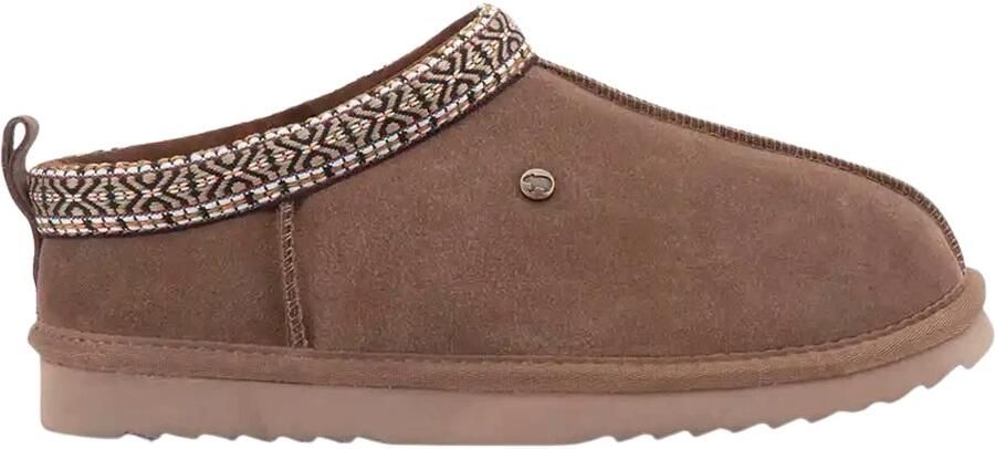 Warmbat Kynuna Suede Tape Dames Sloffen Mud
