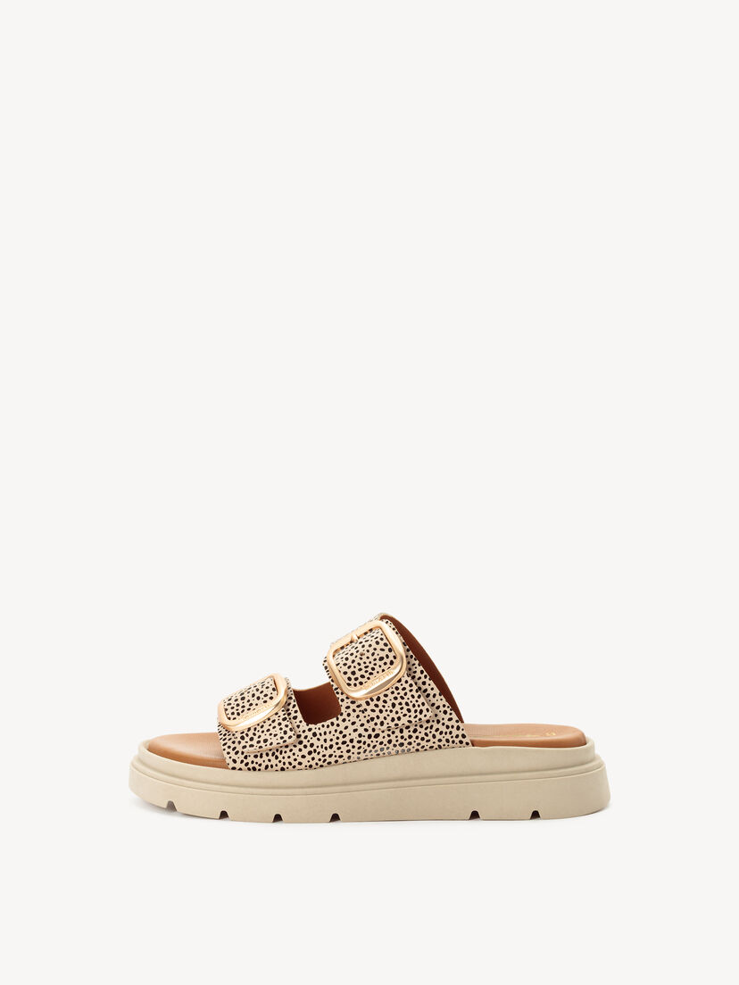 Leren Slipper - beige