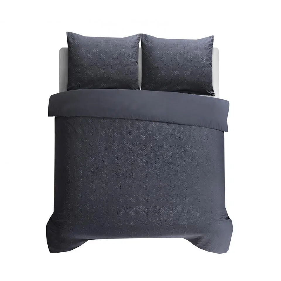 Dekbedovertrek Milano 240x220 – Fluweelzacht Uni Design – Antraciet