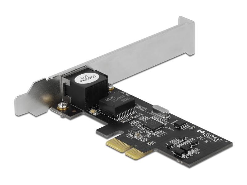 Delock Netzwerkkarte 1x 2.5 Gbps RJ-45 PCI-Express x1 PCI Express x1 Karte auf 1x RJ45 2.5 Gigabit LAN i225