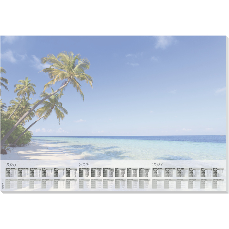 Sigel Schreibunterlage Beach, mit Kalender, Papier, Meer